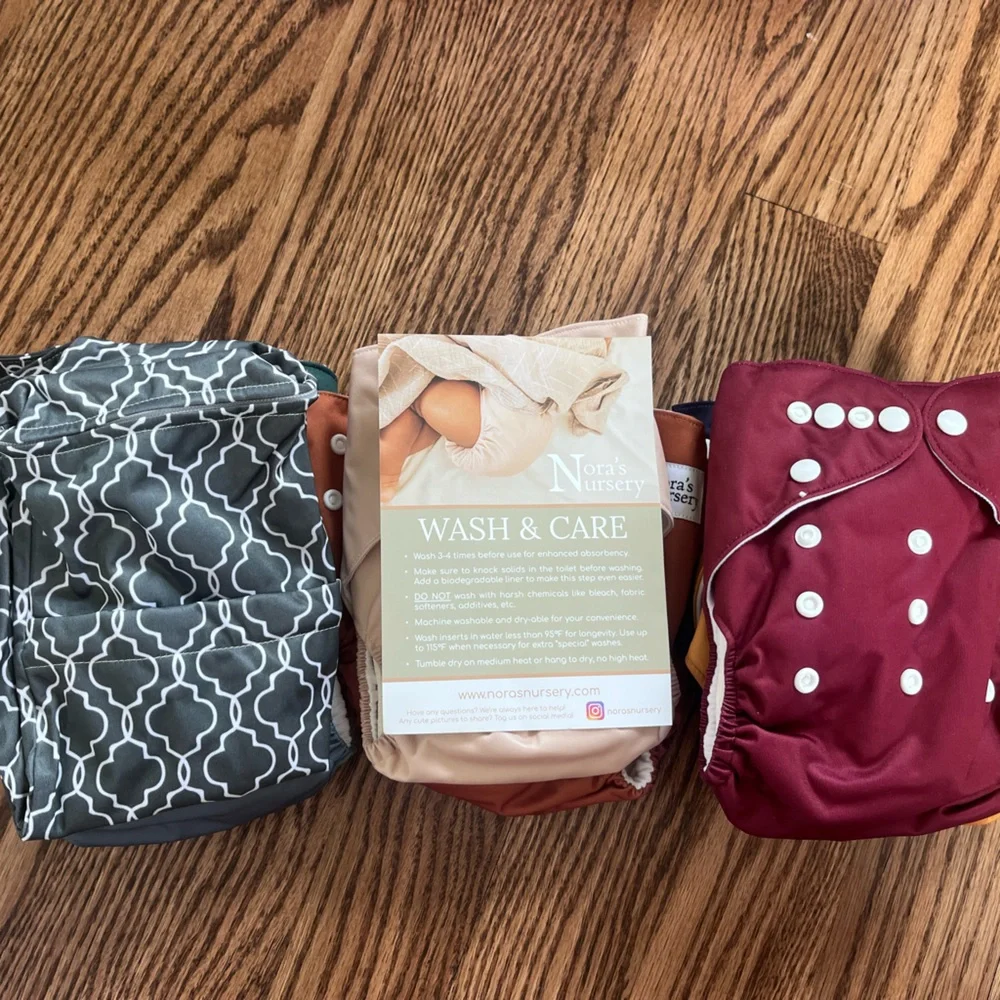 Noras Nursery New Cloth Diapers- 10-35lbs - Picture 2 of 3